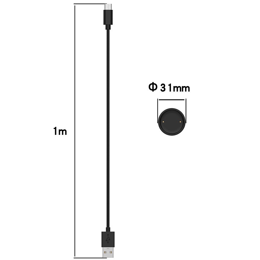 Magnetic Charger 100CM USB Charging Cable Type-C Dock for Amazfit Active2(A2437)