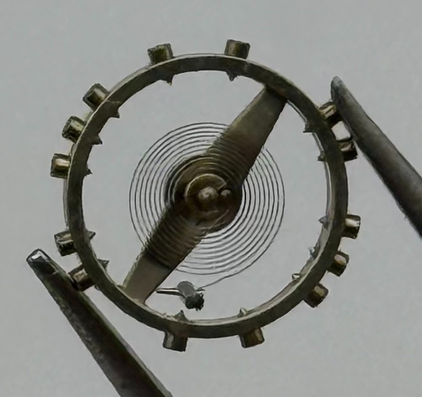FHF 60 Balance Wheel Complete And Spring 6¾-8’’’ 200 M Watch Movement Parts NOS