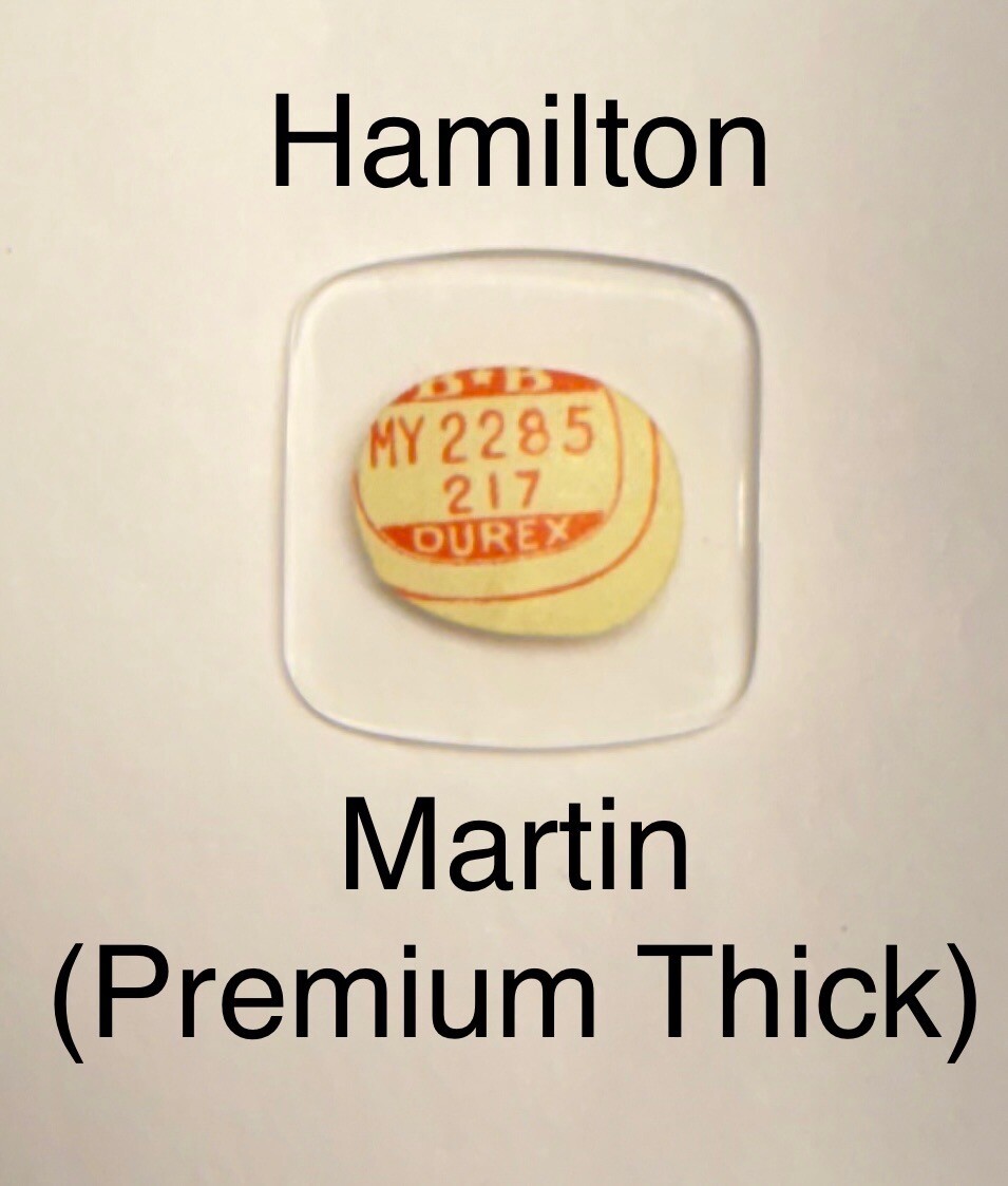 NOS Vintage 1930s Hamilton Martin Premium Thick Glass Watch Crystal