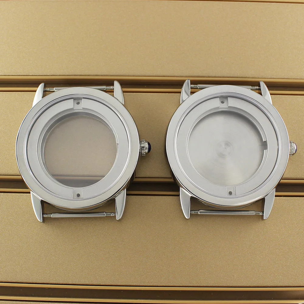 42mm 316L Stainless Steel Polished Watch Case For Eta 2824 PT5000 Movement 10ATM