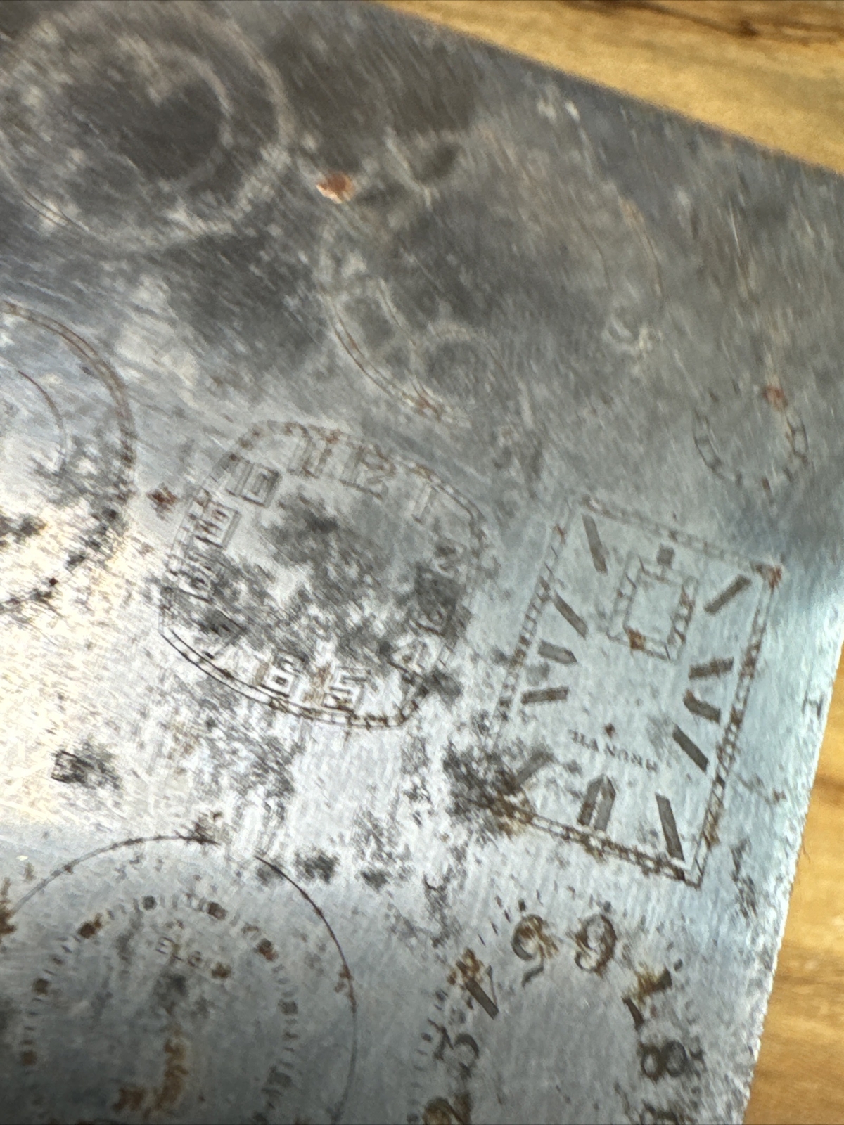 Vintage Multi Dial Printing Plate Elgin Illinois Hamilton T940
