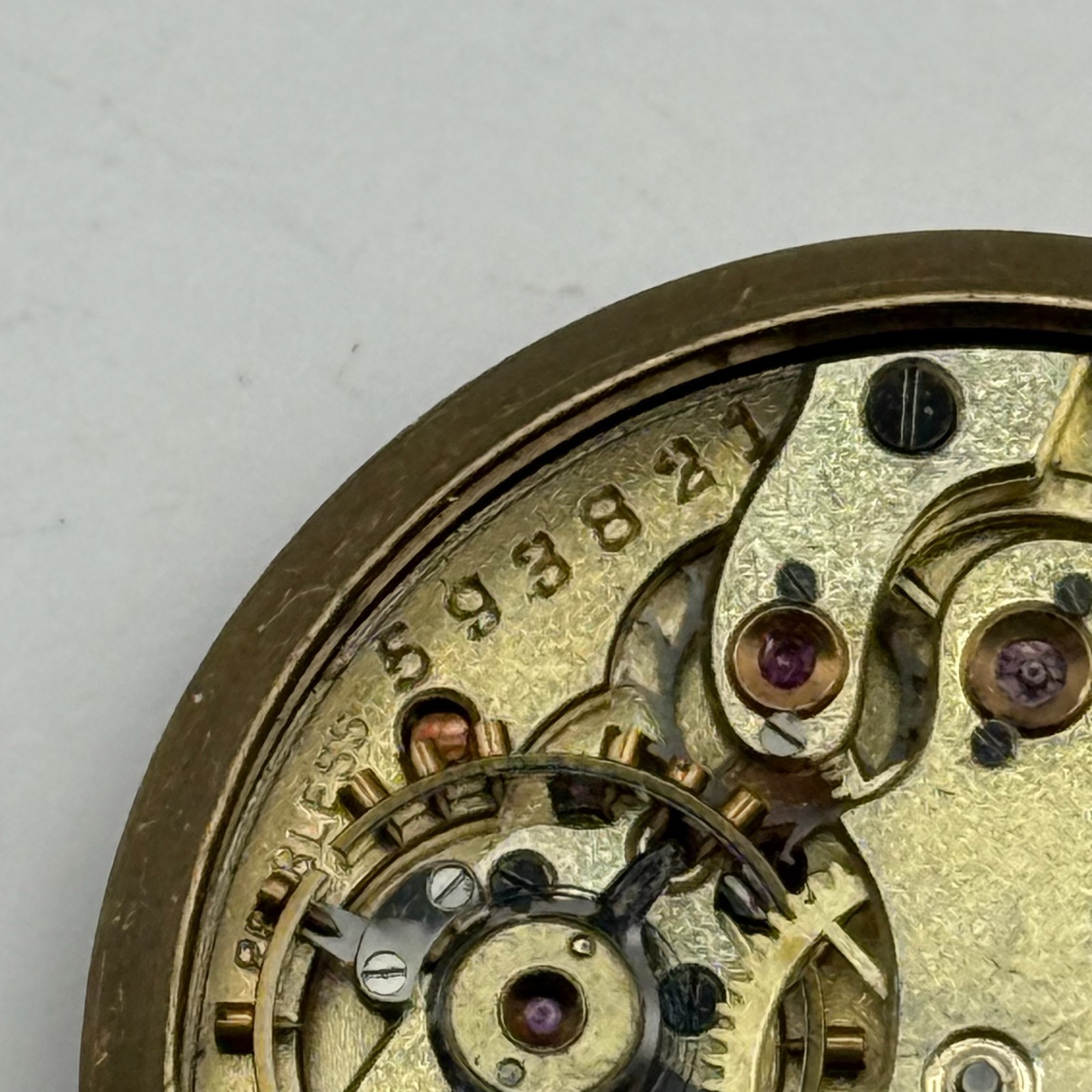 IWC Borgel Trench Watch Movement Peerless High Grade S&Co Manual Parts 29.6mm