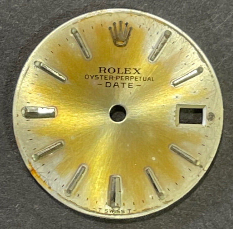 Vintage Rolex Oyster Perpertual Date Watch Dial For 26mm Case 6517 6519 6917