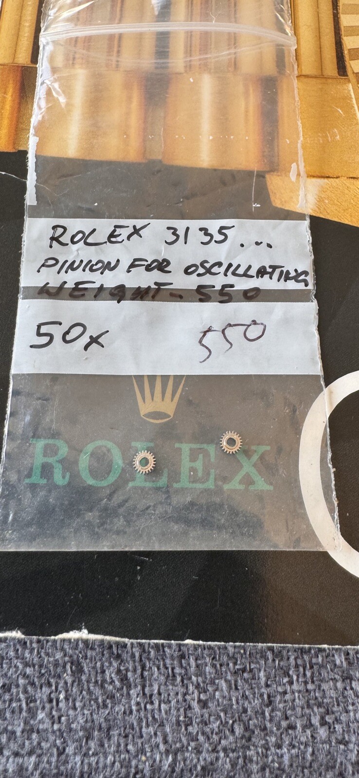 Rolex Genuine New Pinion for Oscillating Weight 3135-550