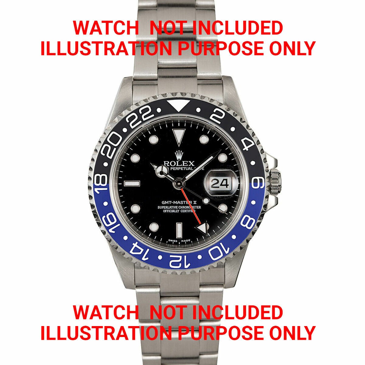 BATMAN BEZEL INSERT CERAMIC FOR ROLEX GMT MASTER II 116700 116710 116713 116710L