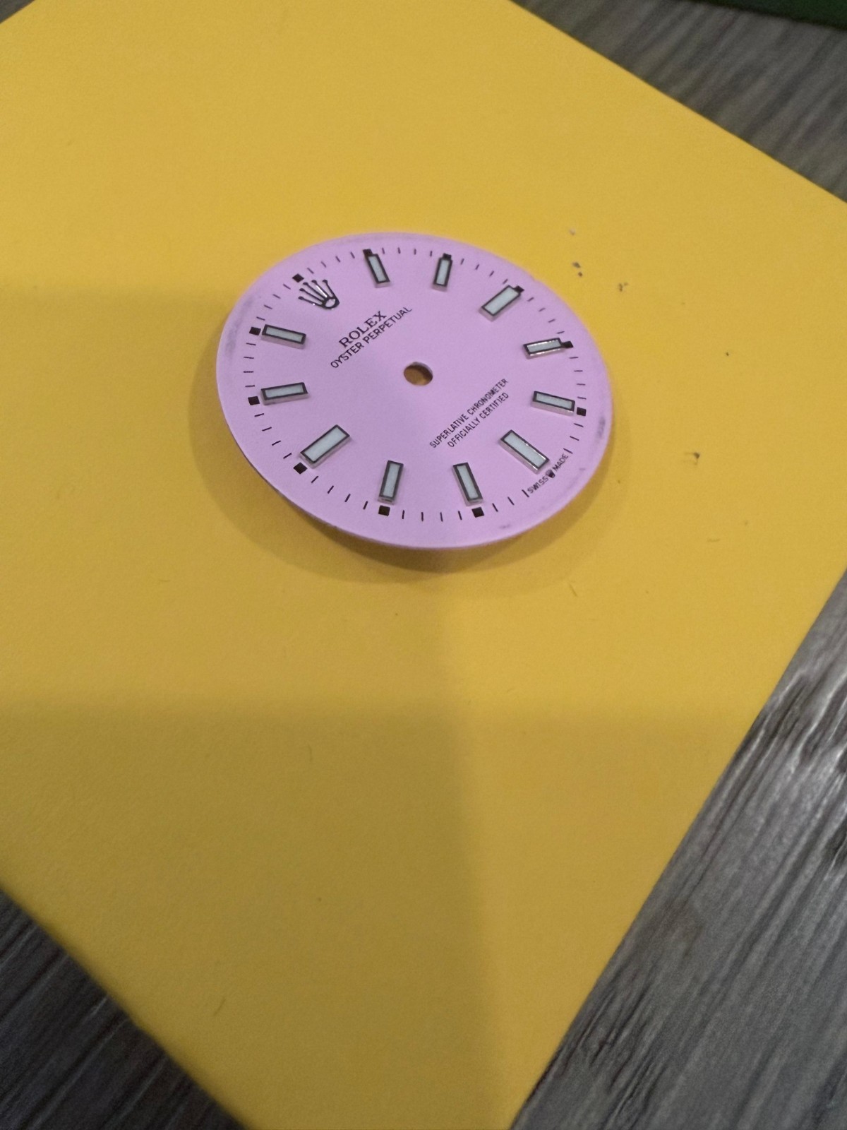 Rolex MidSize Datejust Custom Dial Set 2236 Pink Blue Gold Rose Roman