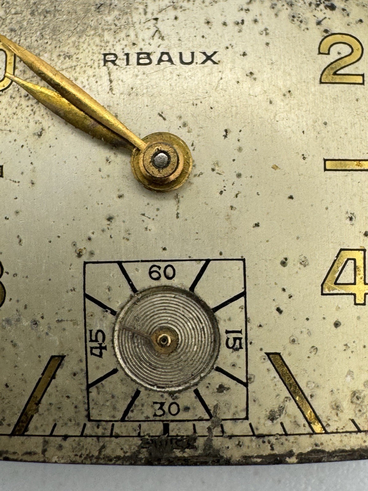Vintage Longines Cal 370 Wristwatch Movement For Parts Or Repair