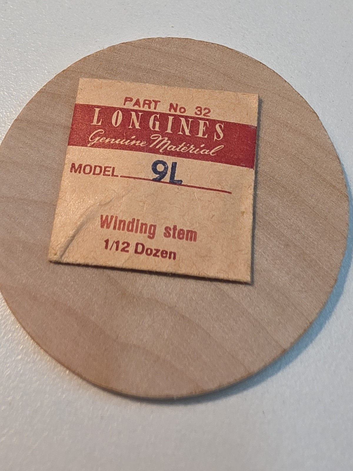 Vintage NOS Longines 9L Wristwatch Winding Stem PN 32 Parts Spares Repairs