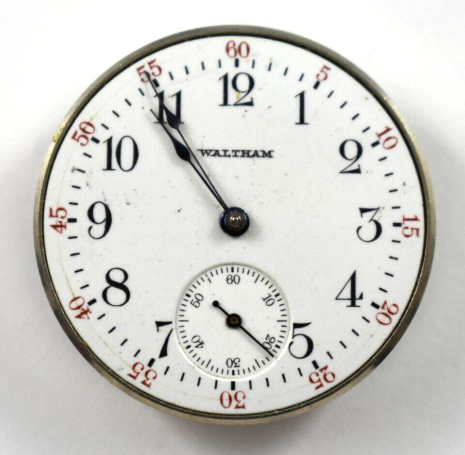 Vintage Waltham Grade 110 0s 7J Pendant Set Pocket Watch Movement lot.wc