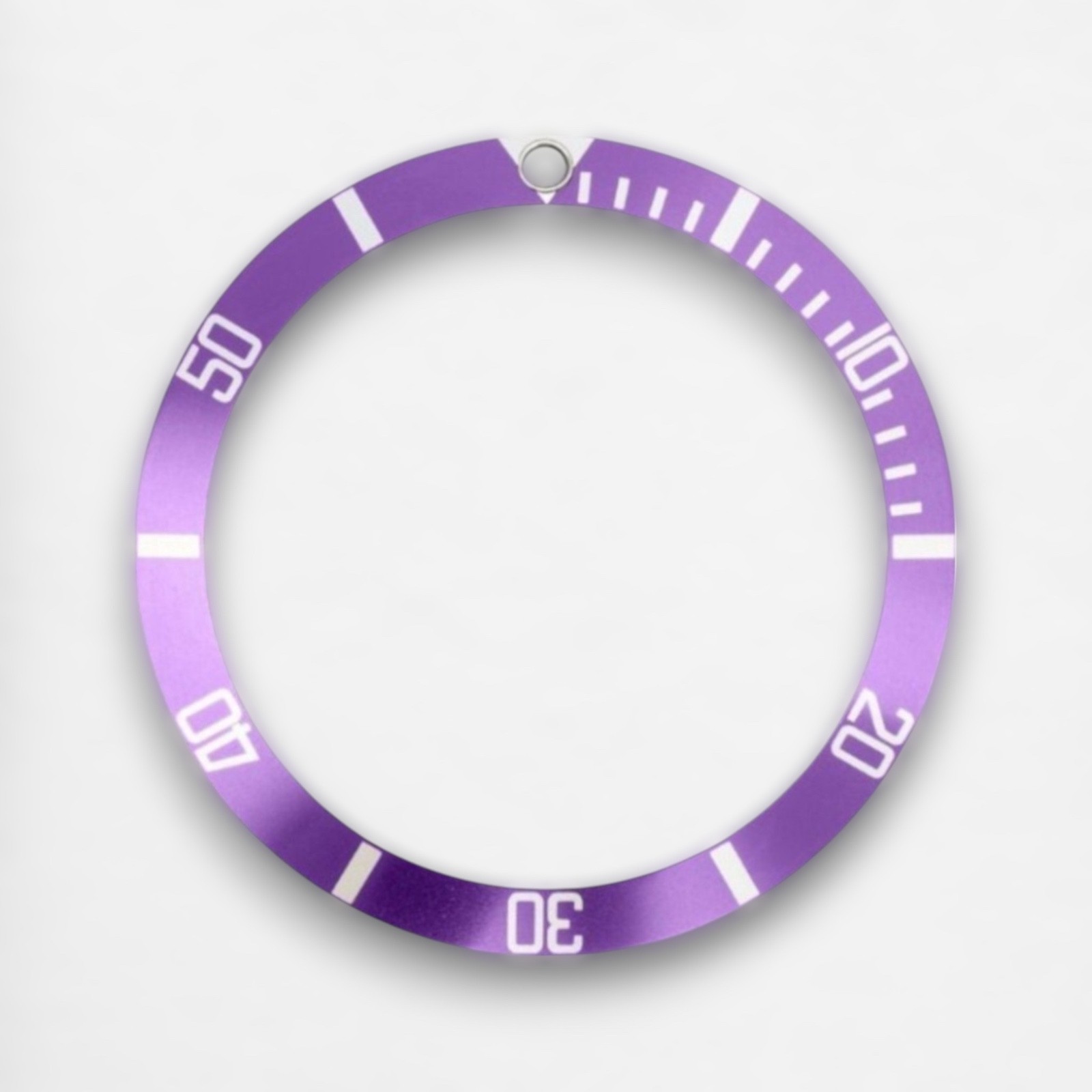 HORLOGEAR Purple Bezel Insert for Rolex Submariner 16610 16800 Sapphire Pearl