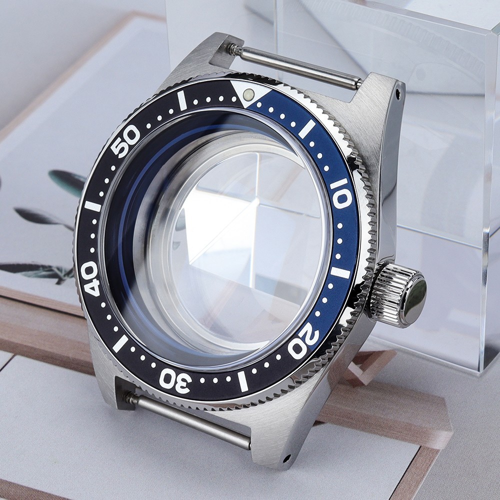 Pepsi Bezel 40mm Aviator Watch Case Sapphire 62MAS Style For Seiko NH35 Movement