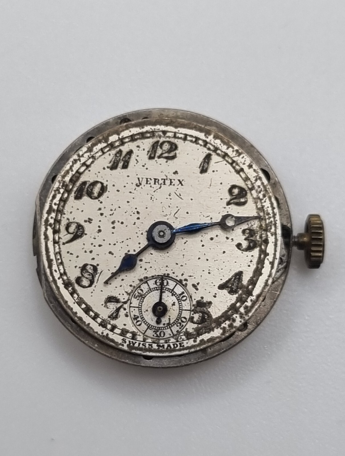 Vertex Herald Manual Wind Watch Movement 15 Jewels Swiss Made 22mm Parts Repair