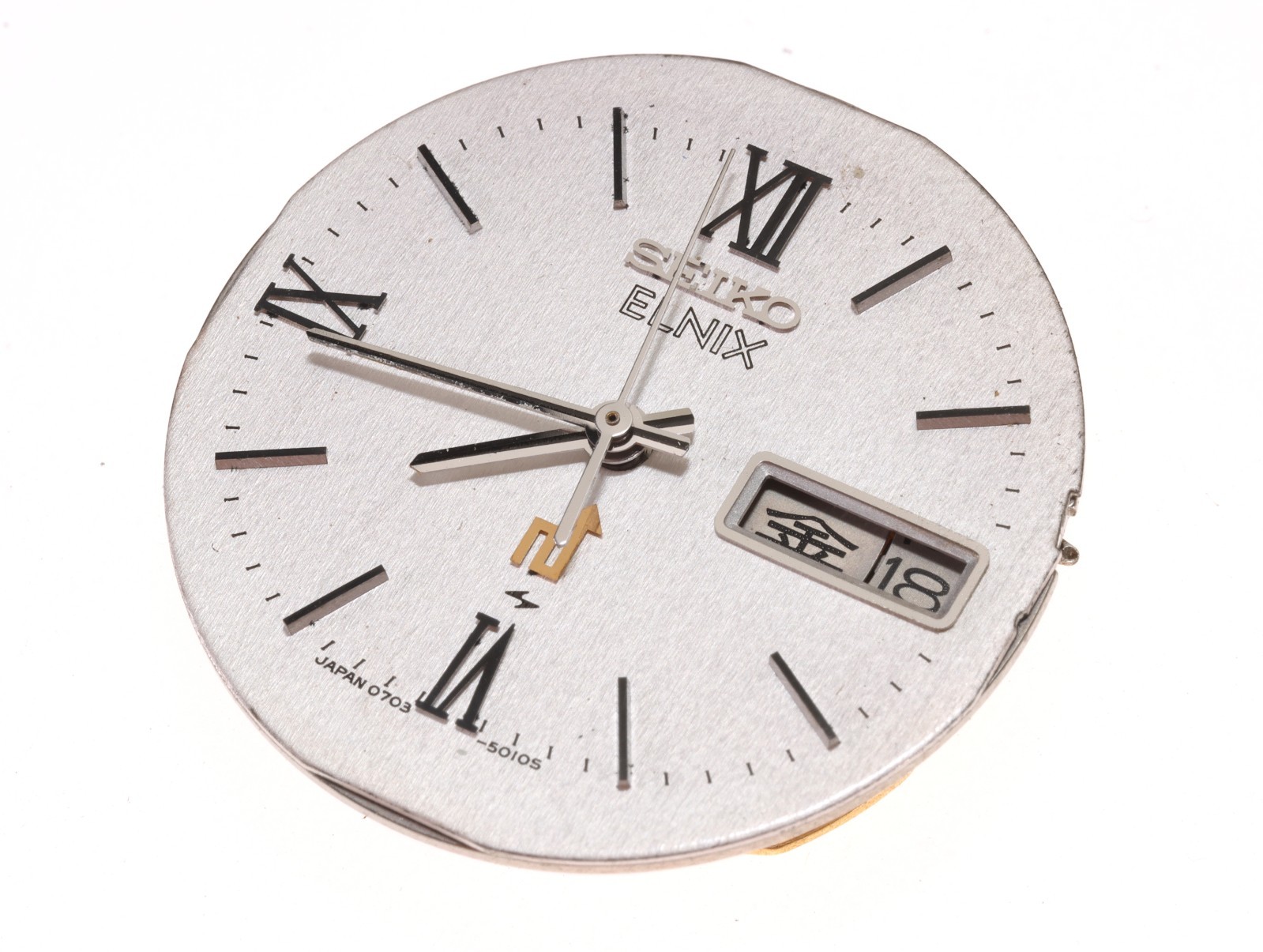 SEIKO “0703A” Movement + Dial + Hands for Men’s Electronic Watch MADE🇯🇵JAPAN