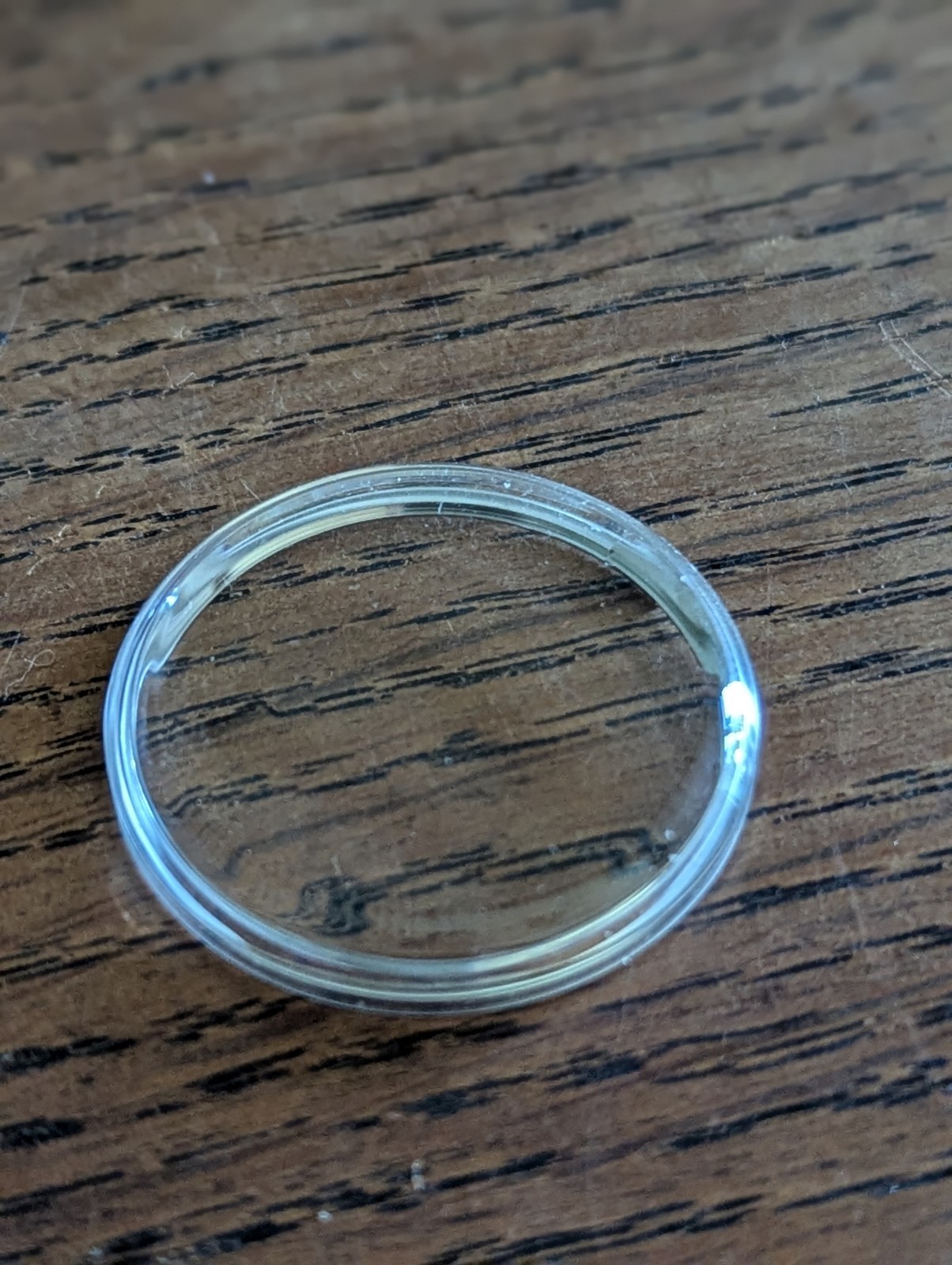 Omega 5082 Watch Crystal + Chrome Tension Ring, New Old Stock, Size 309 #S794