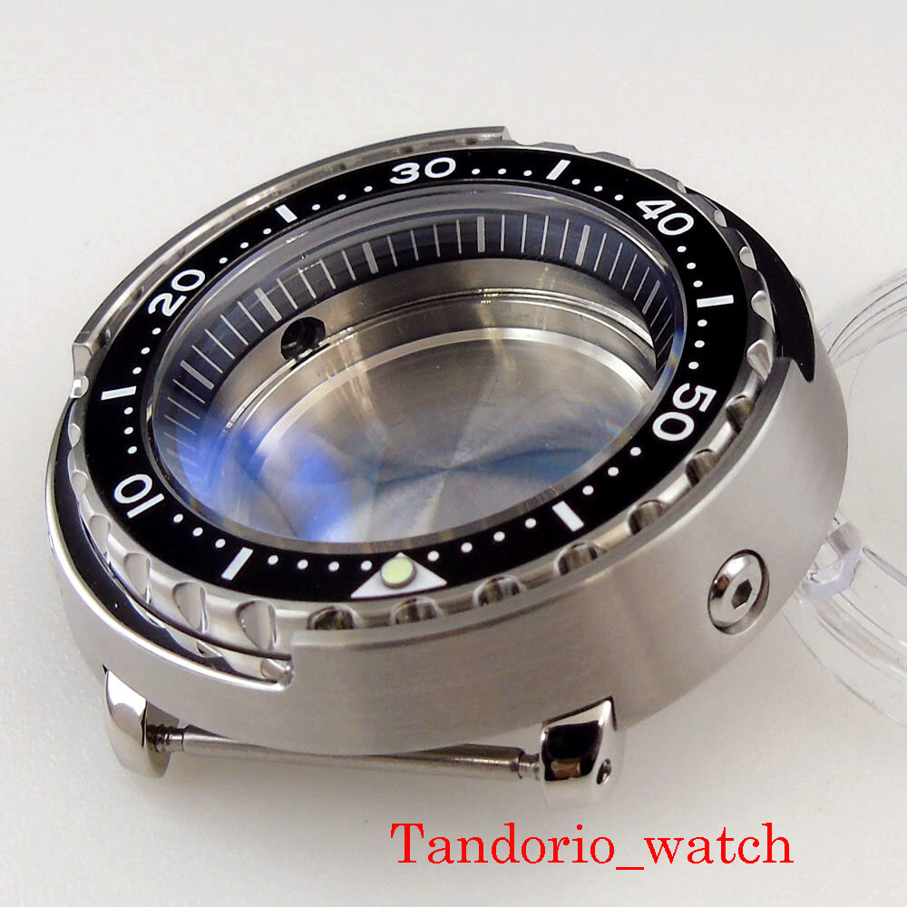 47mm Watch Case 20ATM Diver Fit NH35A Skx007 SBBN031 Sapphire Crystal