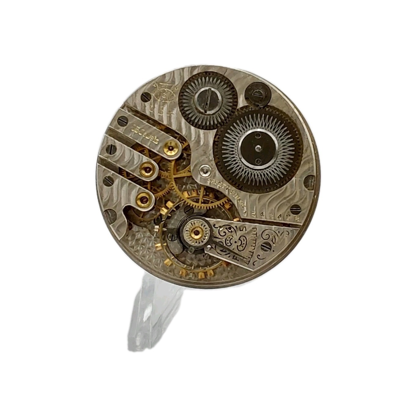 Trenton 140 16s Movement Sunk Enamel Dial Hands Pocket Watch Parts Video 422