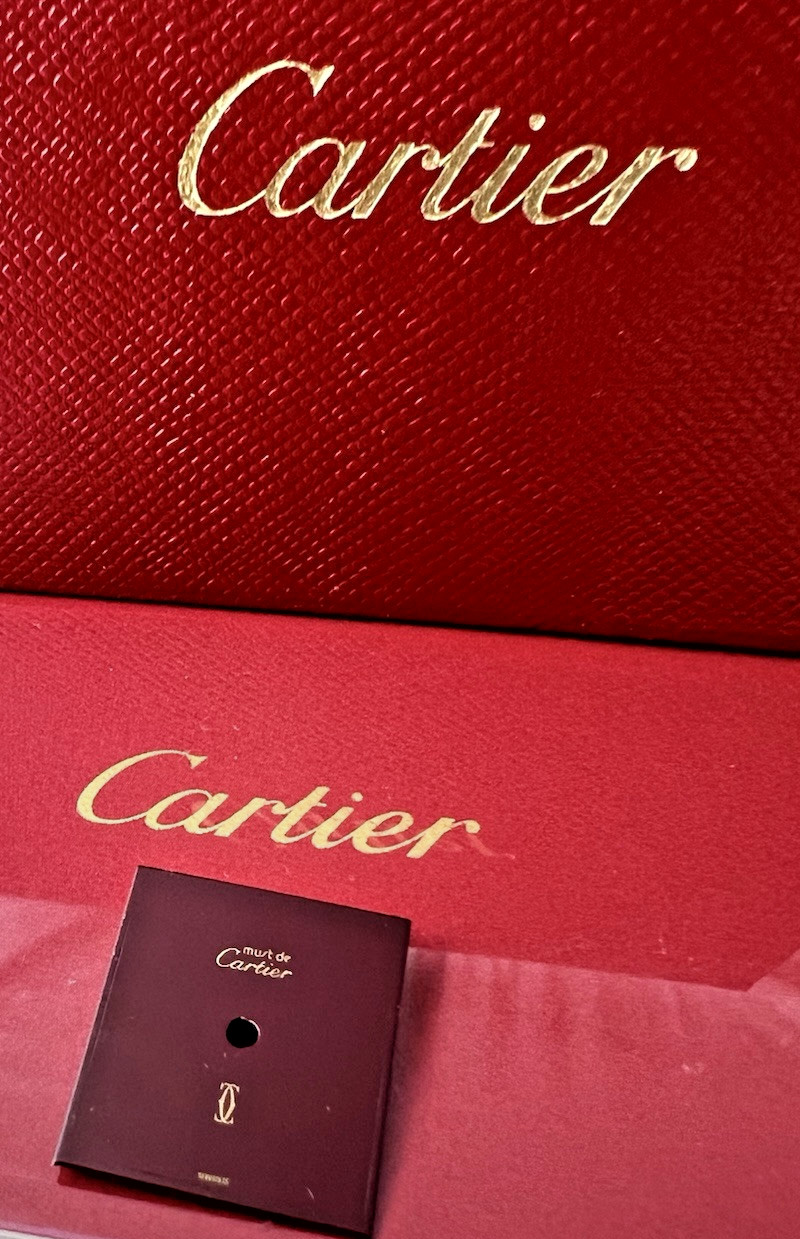 Cartier Dial OXBLOOD BURGUNDY TANK MUST DE CARTIER 17+mm x 14+mm Swiss Made A+