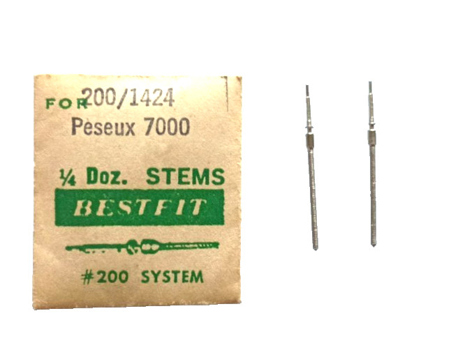 Peseux 7000 7001 Winding Stem TAP 10 21.00MM watch part #200/1424 (2-Pack)