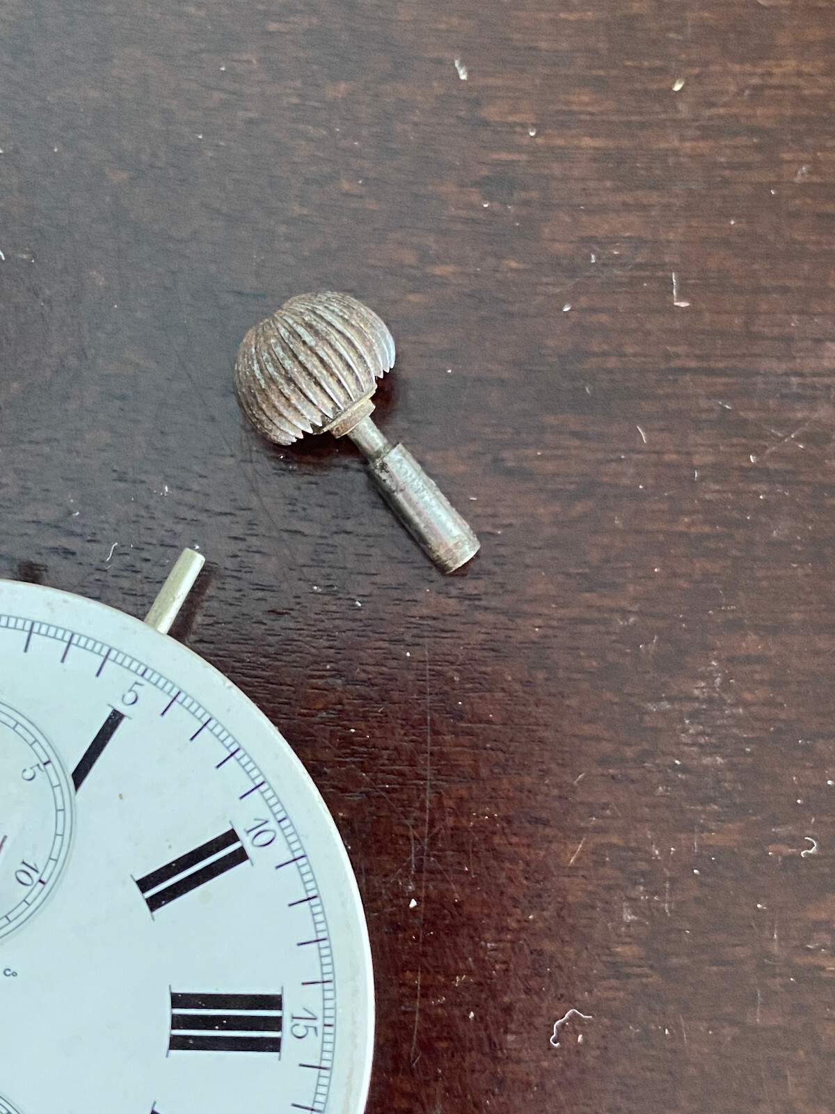 VINTAGE WEST END LONGINES CHRONOGRAPH POCKET WATCH MOVEMENT FOR PARTS, TICKS