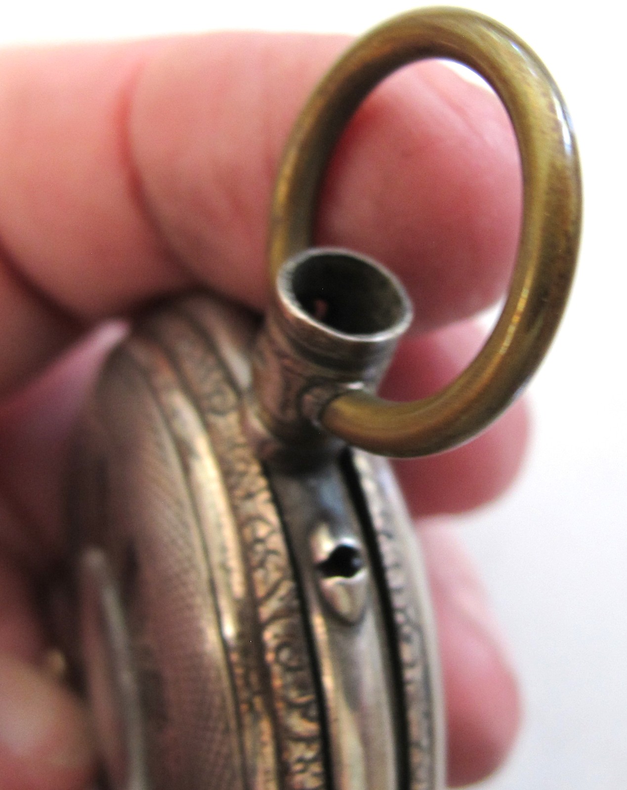 DEMI-HUNTER PocketWatch CASE – Roman Numerals – Fine 800 Silver