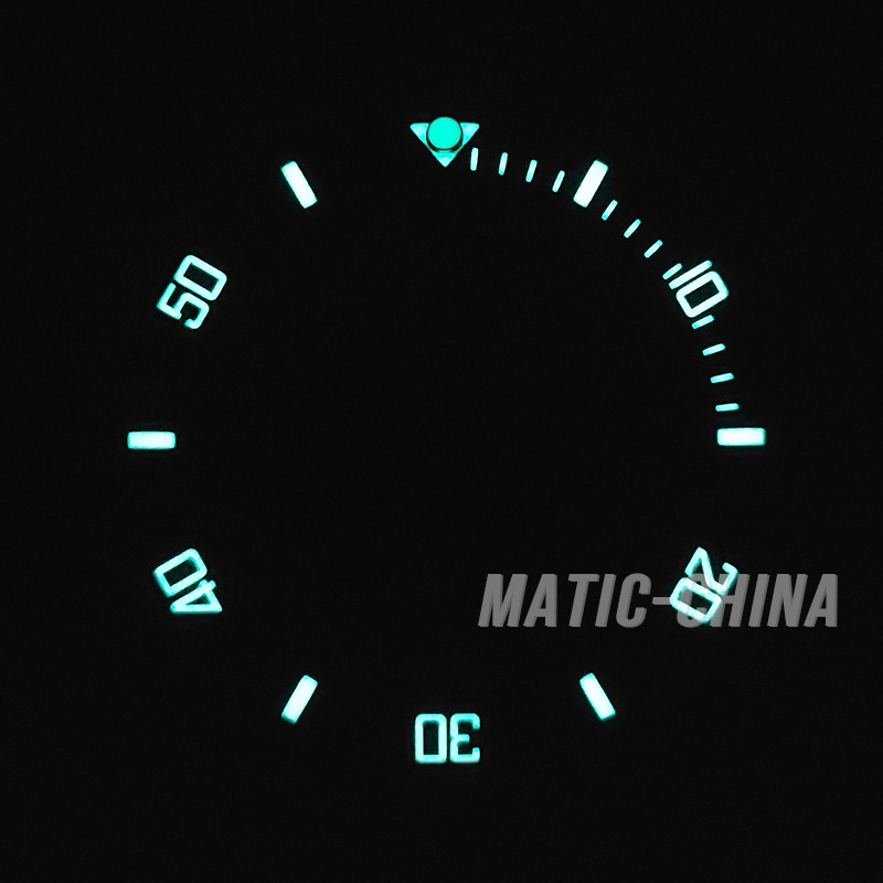 38mm Ceramic Super Luminous Bezel Insert For SUB SKX007 Style Watch Slope