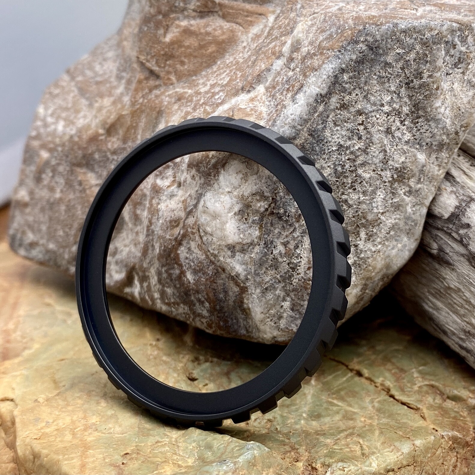 Matte Black Turbine Bezel for Seiko SKX SRPD 120 Click Unidirectional~US Seller
