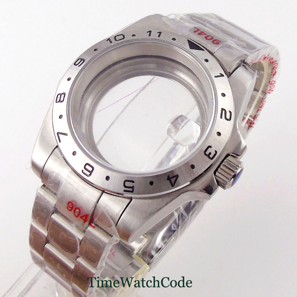39mm Sapphire Glass Watch Case Fits NH35 PT5000 ETA2824 Miyota8215 821A DG2813