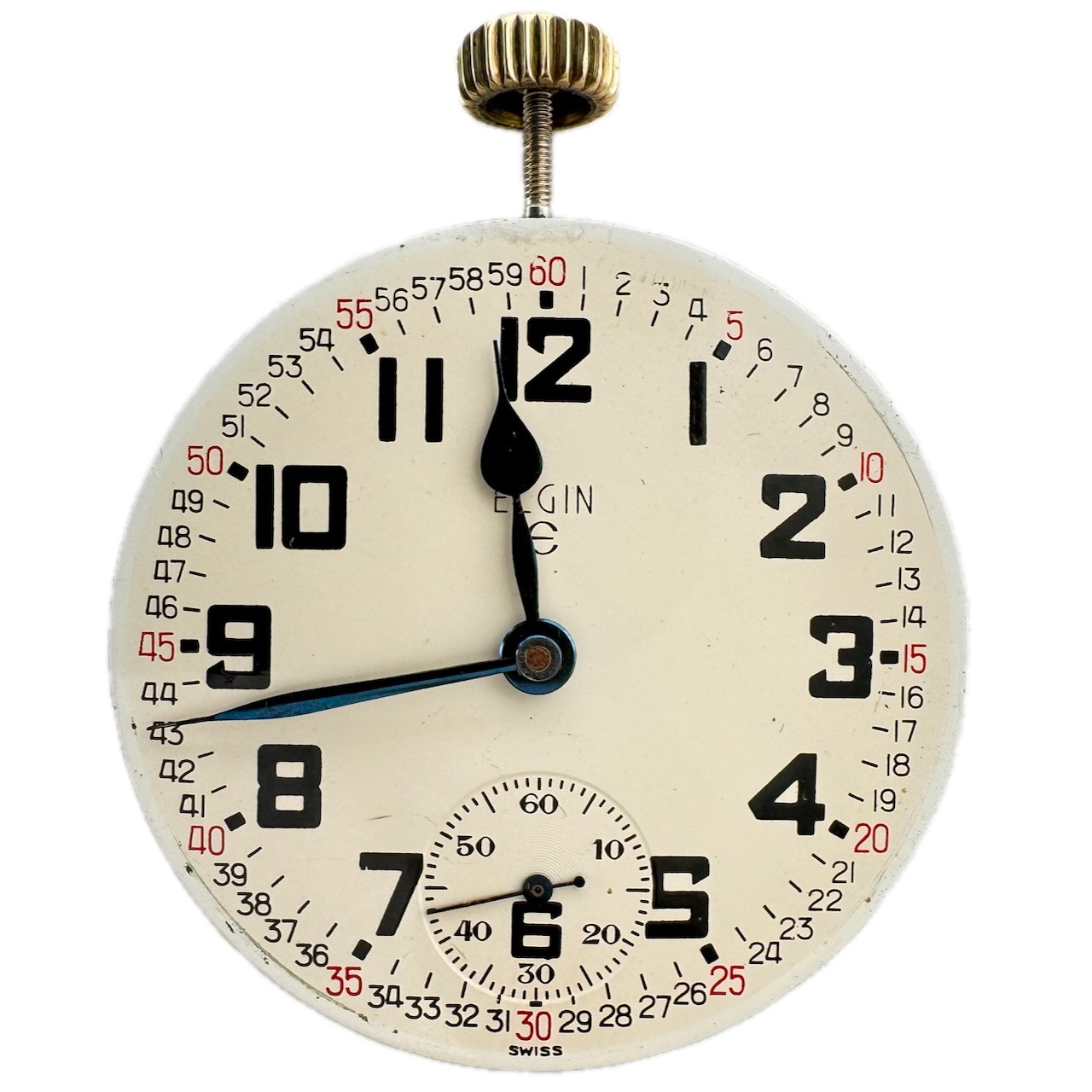 Vintage 16s Elgin Montgomery Pocket Watch Movement Ebauche 324 Unitas 6431/6445