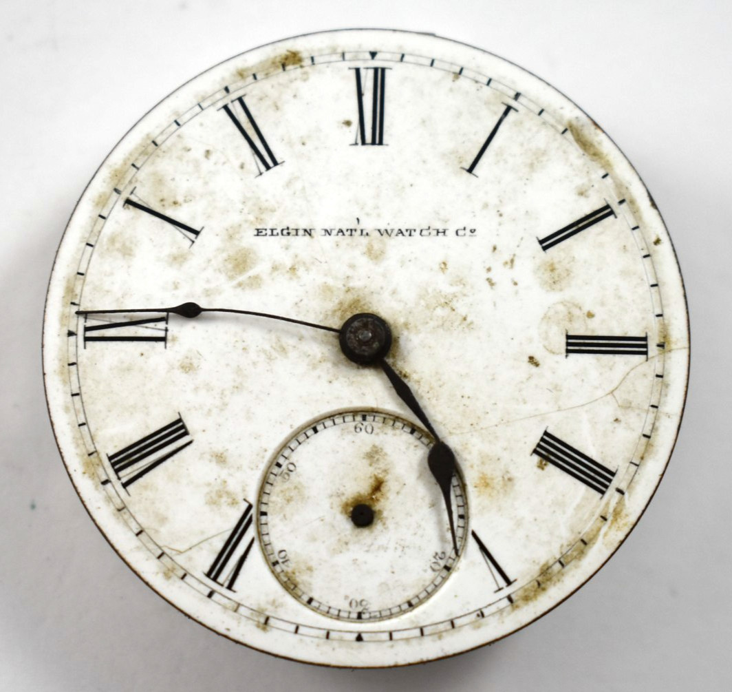 Vintage Elgin G.M Wheeler 18s 15J OF Pocket Watch Movement lot.v5