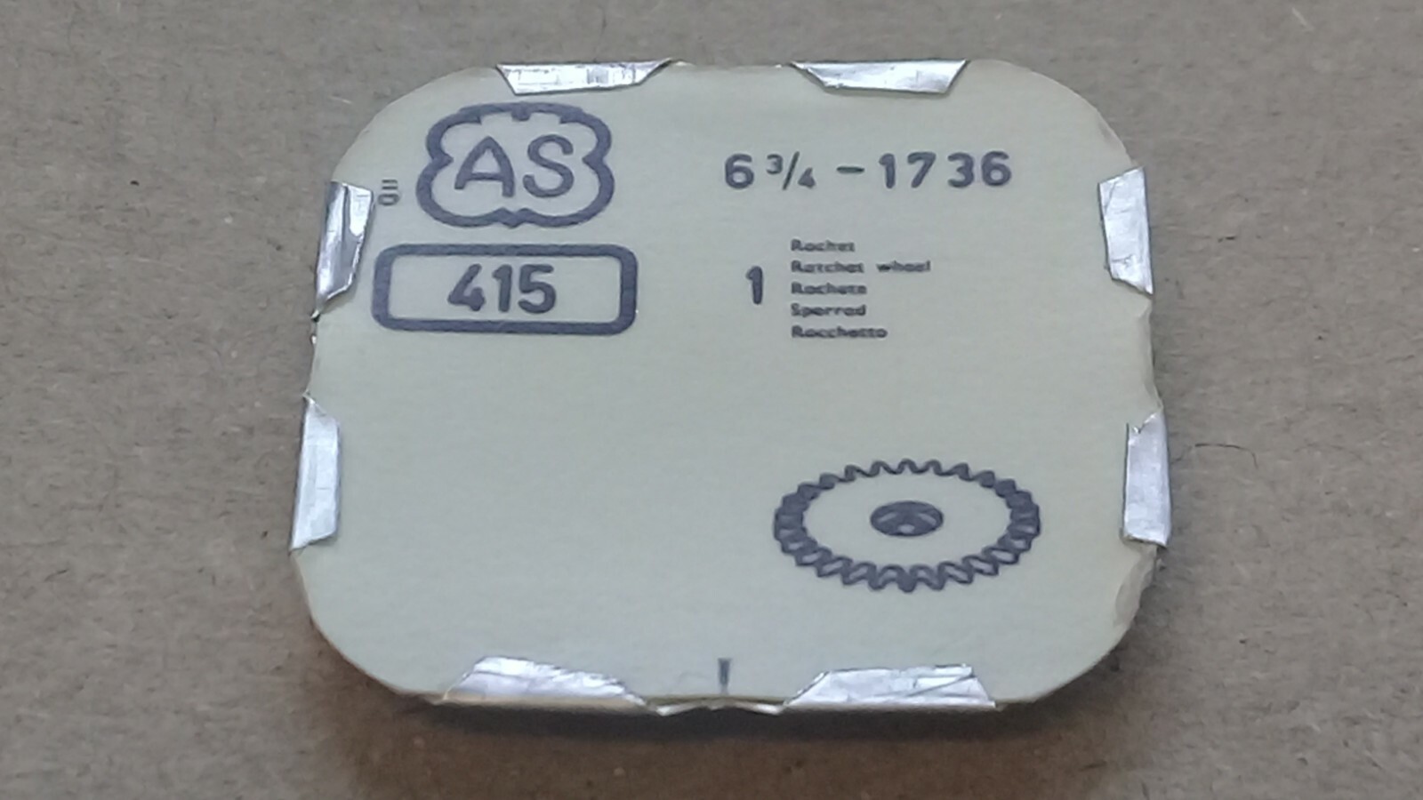 ETA Cal. 1736 – Ratchet Wheel – Part 415. 6.75”’ (TC840)