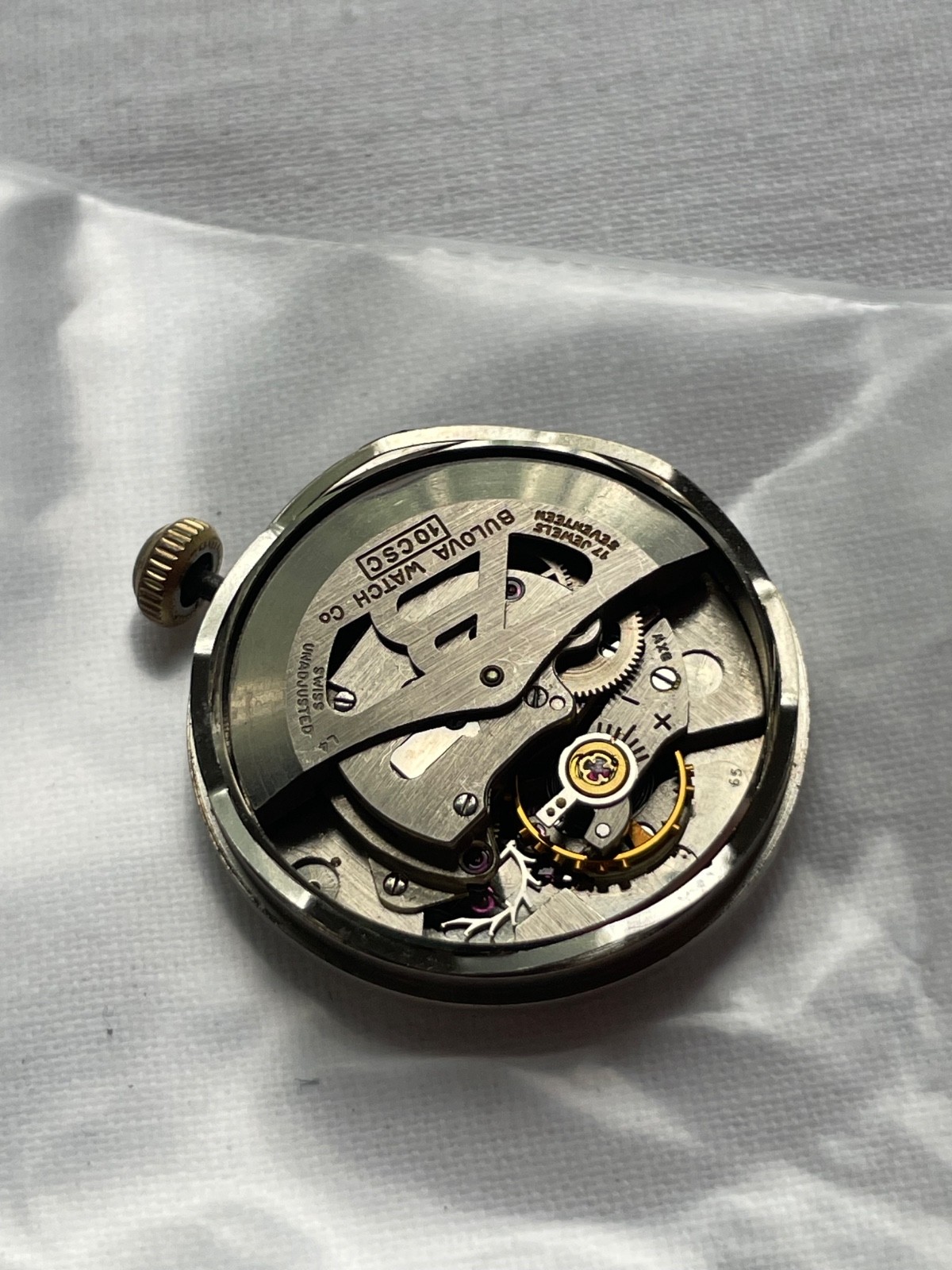 Bulova 10CSC – movement for watch AS IS. lot 0106