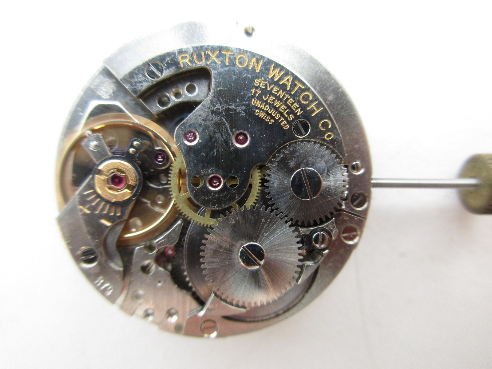 AS A. Schild cal. 1700 automatic watch movement – running – rotor missing
