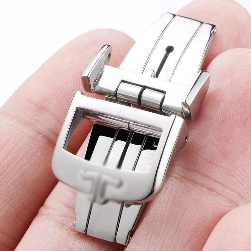 For Jjer-LeCoultre stainless steel watch with butterfly clasp