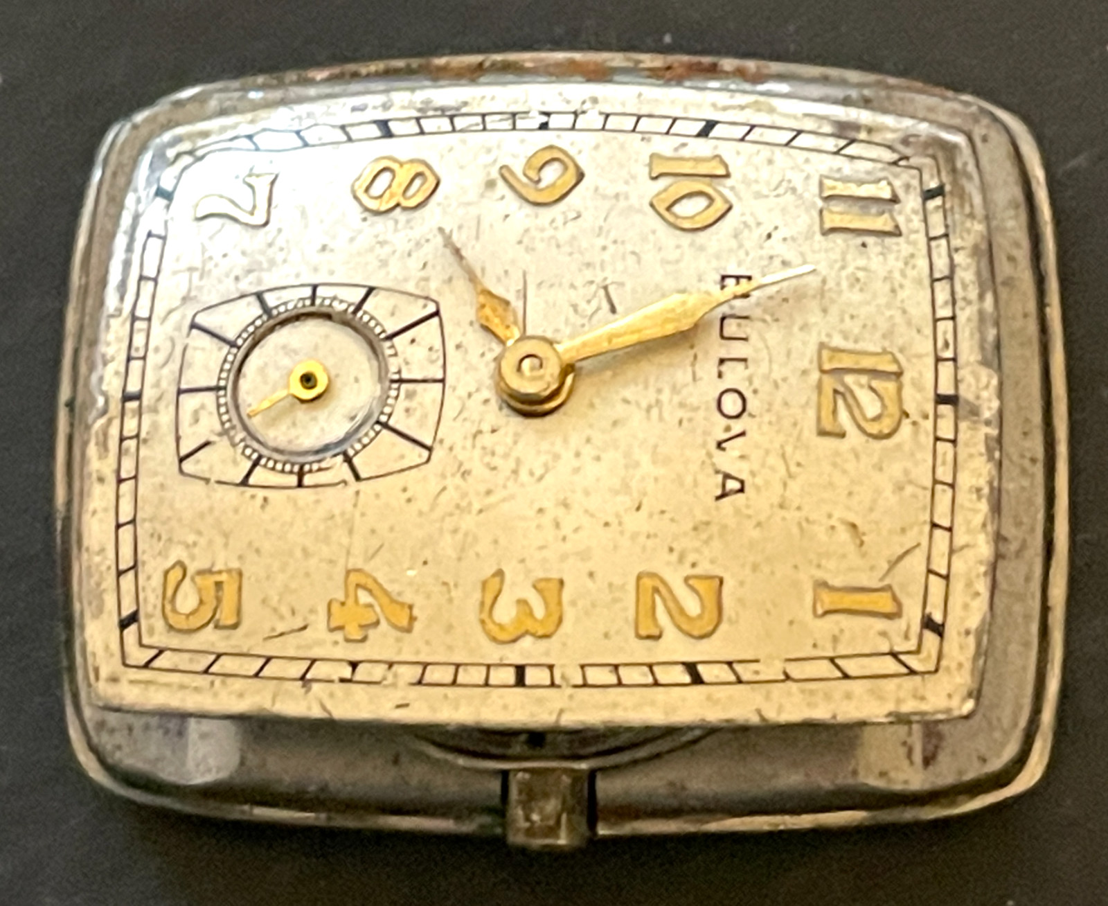 Vintage Bulova Cal 8AE Men’s Watch Movement Running Ticks Balance 8 AE 21j USA