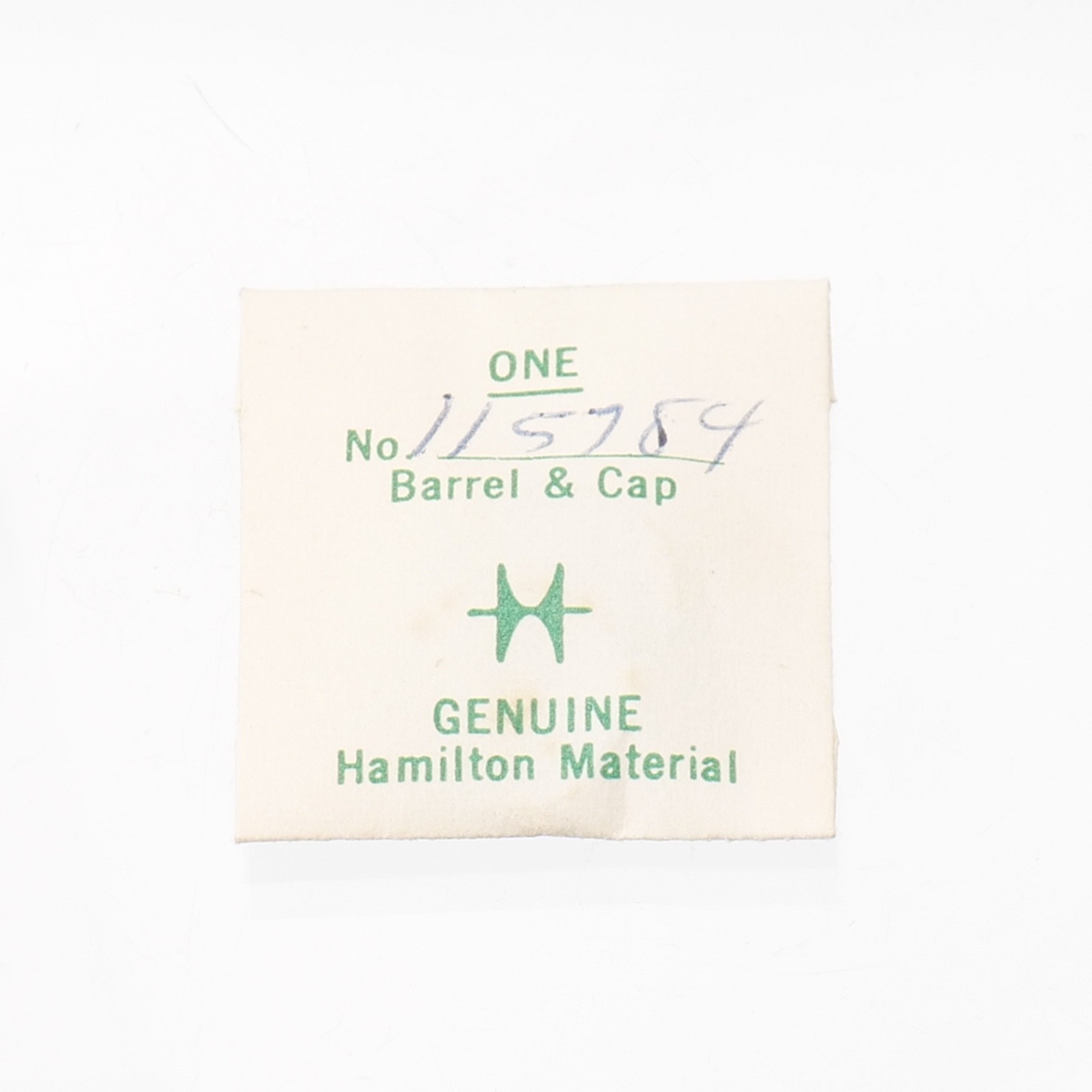 Hamilton 115784 Watch Barrel & Cap Part New Old Stock Fits Grade 678 (G18D13)