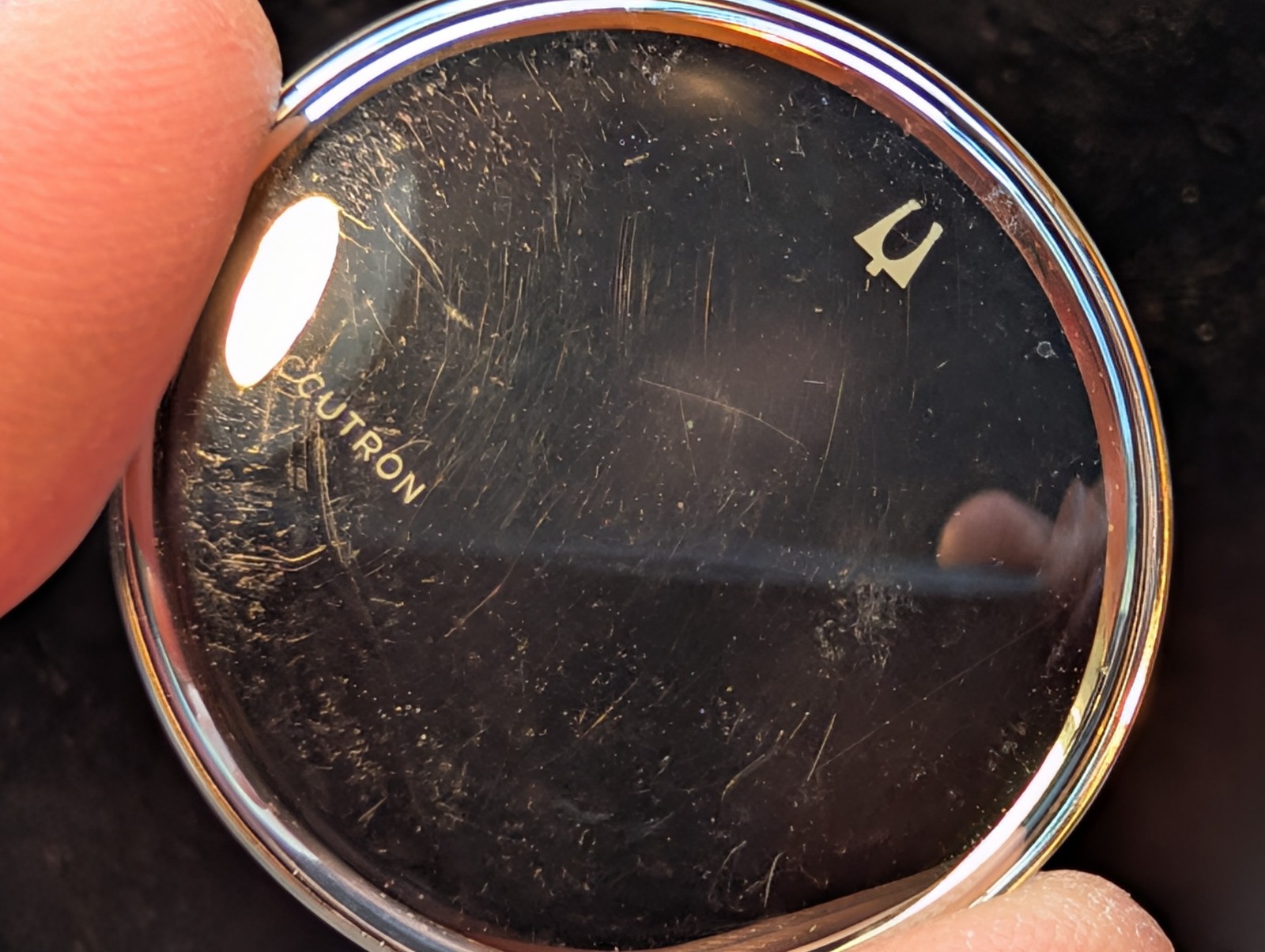 Vintage 1960/70’s Bulova Accutron 1271-AYS Crystal For Spaceview 2531 Cases