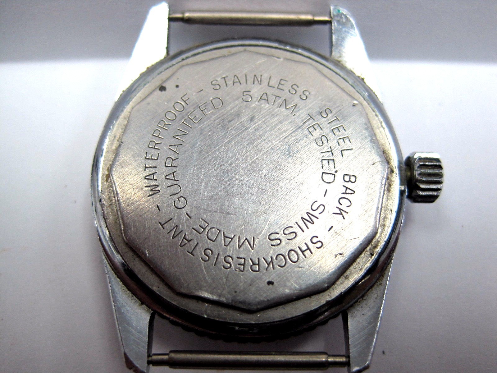 Antique Gents Vogue Date Stainless Steel Wrist Watch 29 mm, 17 jewels 5ATM