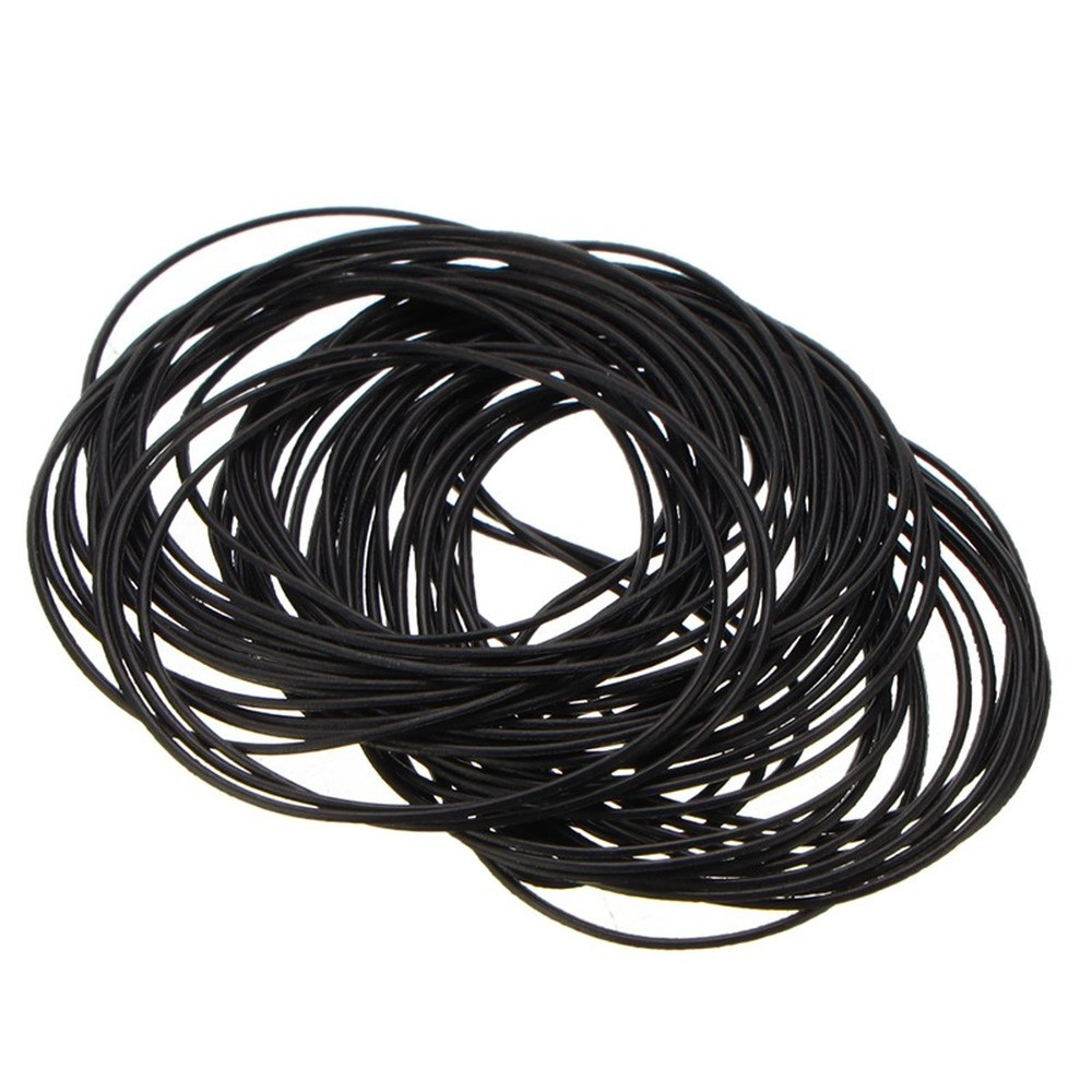 13-36mm DIA Rubber O Ring Waterproof Round Watch Back 0.6mm Gasket Rubber Seal