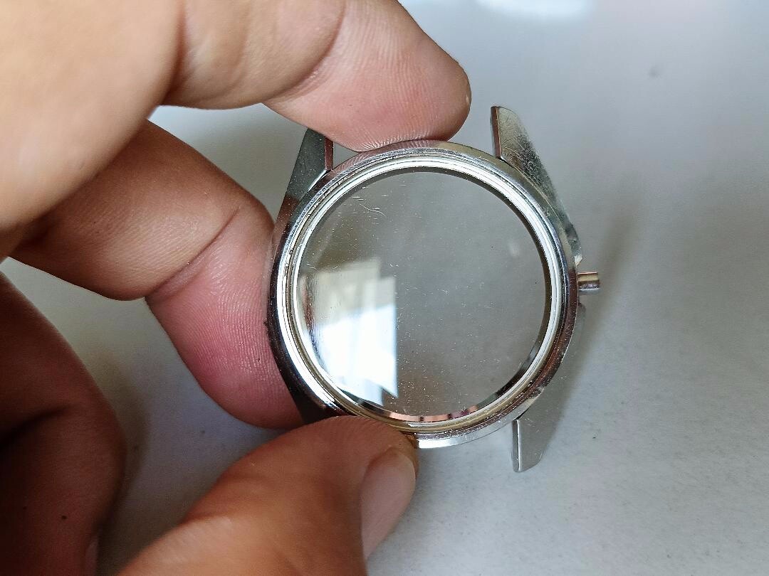 GENUINE USED CASE W/ CRYSTAL SEIKO KS KING SEIKO 4502-7000 4502-7001