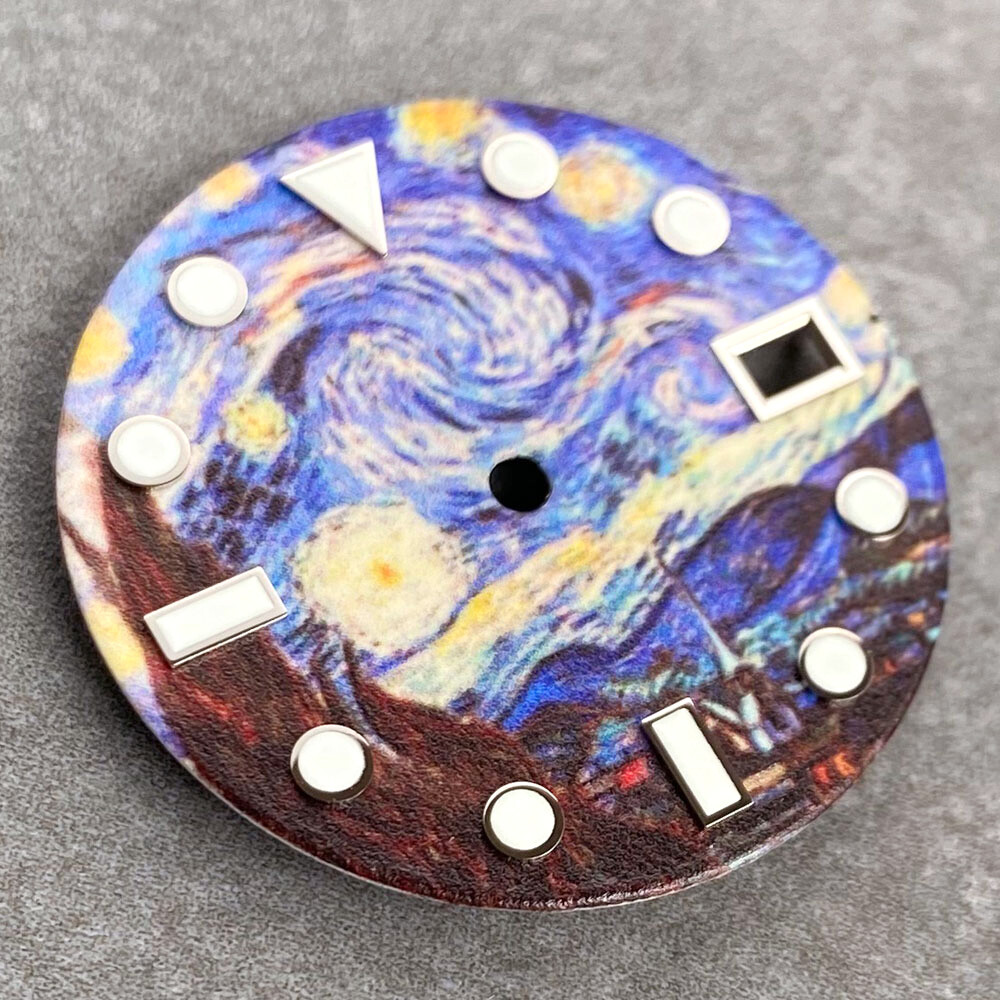 Starry Sky Watch Dial Blue Dial for NH35 NH36 NH38 NH70 NH71 NH72 Full Luminous