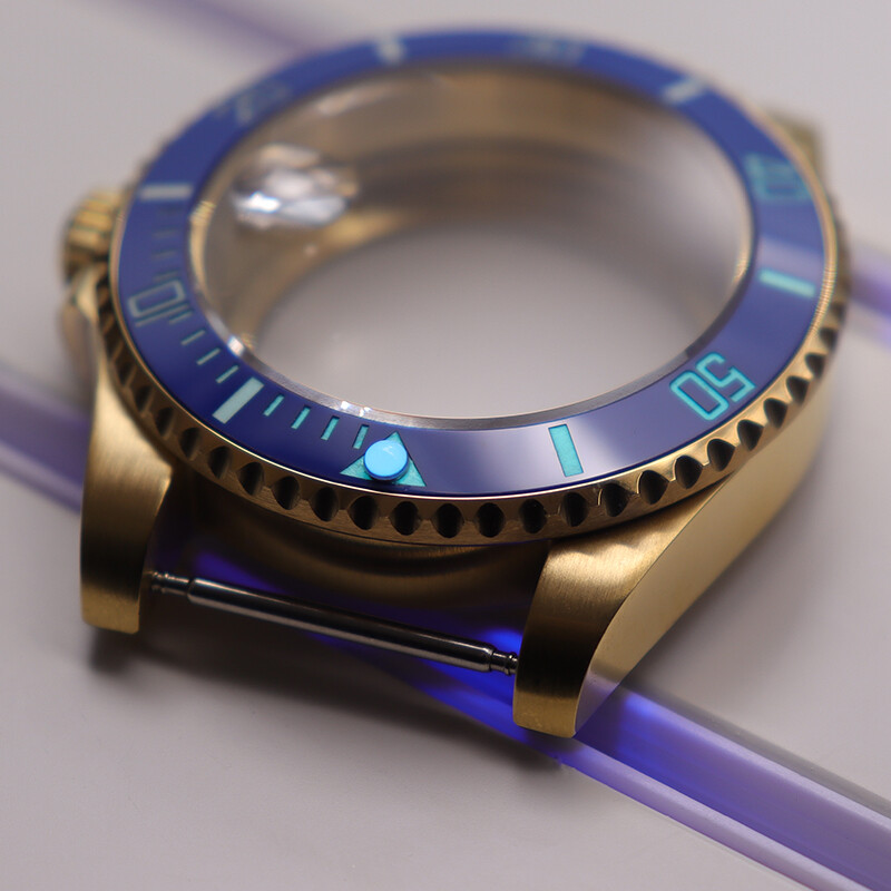 40mm Diving Watch Case C3 Luminous Bezel For Seiko NH35 NH34 NH36 Movement 8215