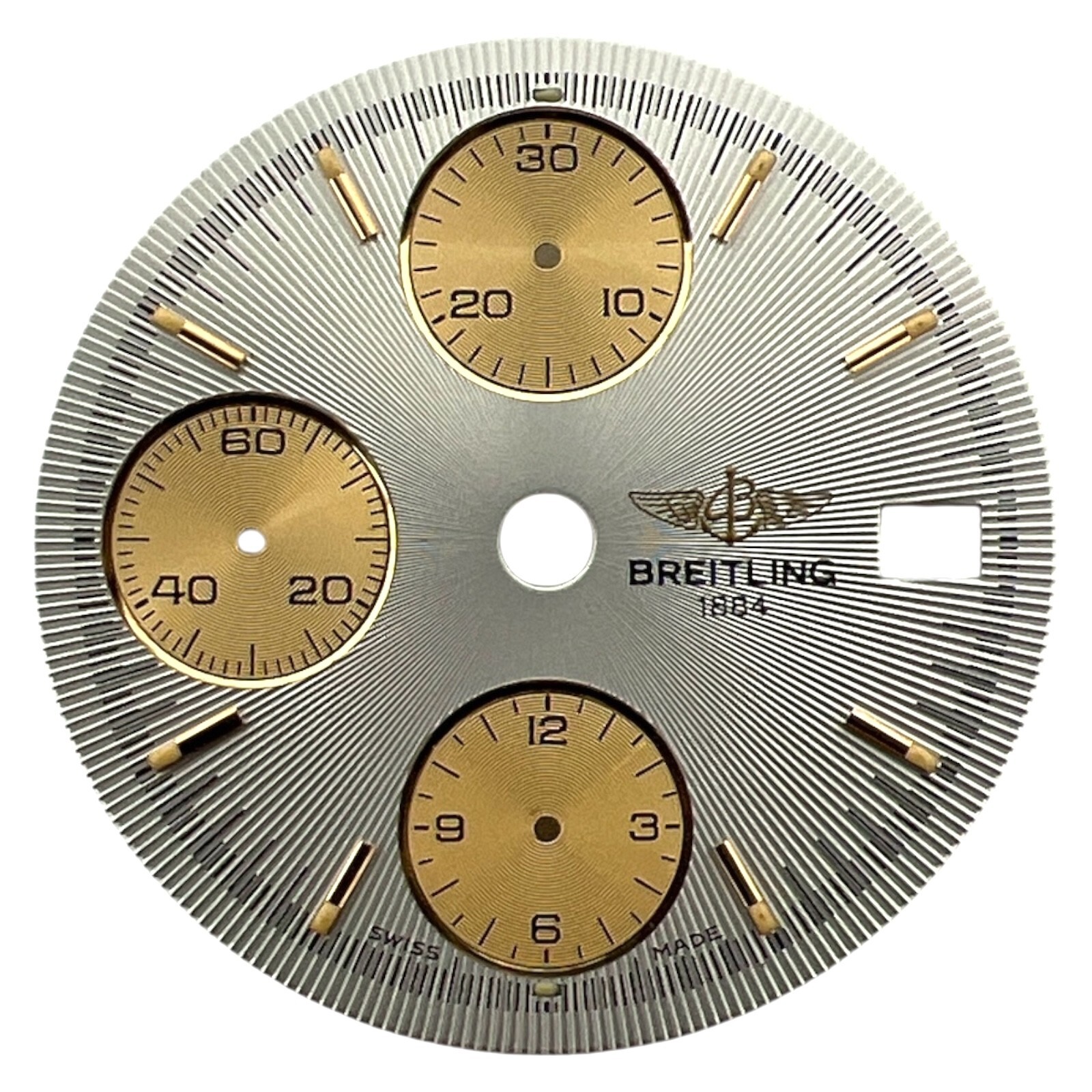 Genuine Breitling 1884 Chronomat 38mm Sunray Dial Silver & Gold 81950