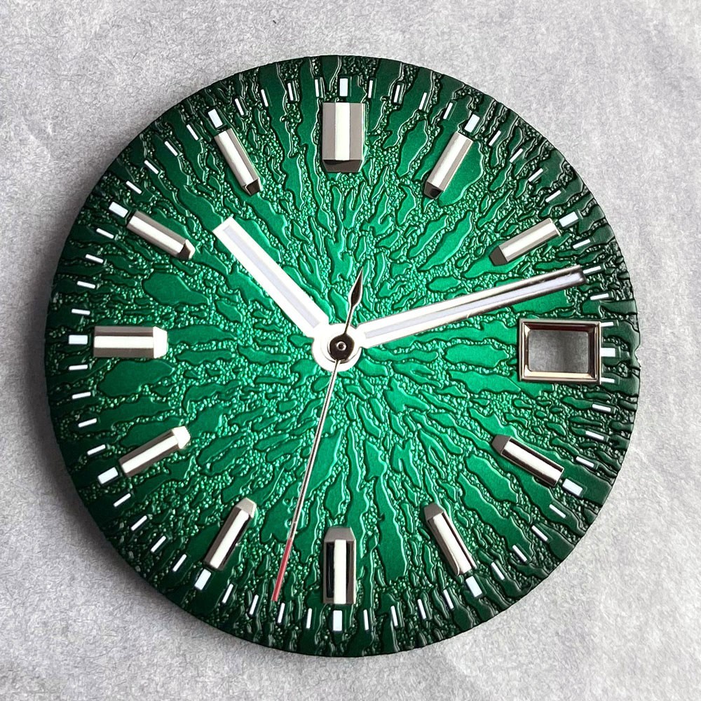 29mm NH35 Textured Watch Dial Luminous for NH36 NH38 NH70/71/72 4R35/36 MOD Dial