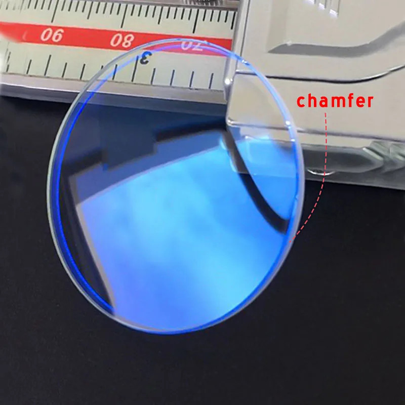 28mm-38.5mm Double Dome 1.2mm AR Blue Coating Watch Crystal Mineral Watch Glass