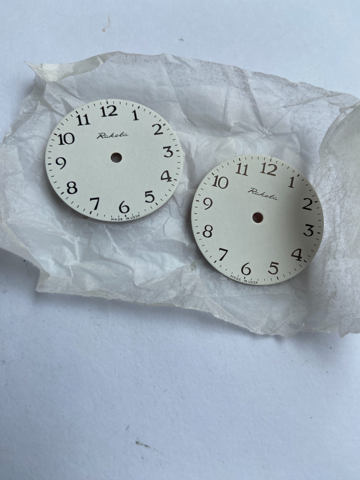 NOS LOT WATCH RAKETA WHITE DIAL 2609 HA 19 JEWELS RARE NEW OLD STOCK PARTS USSR