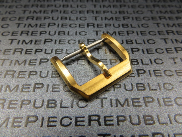 18mm Stainless Tang Watch Buckle Gold Plate for IWC Portugues Pilot Strap Band