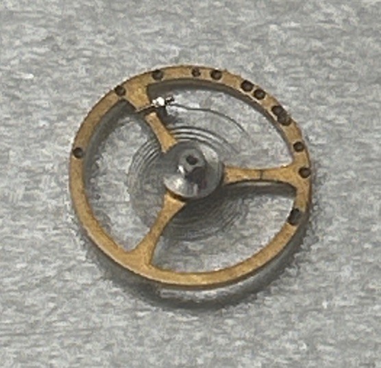 Vintage Genuine BULOVA Balance Wheel #54 Watch Part BROKEN PIN
