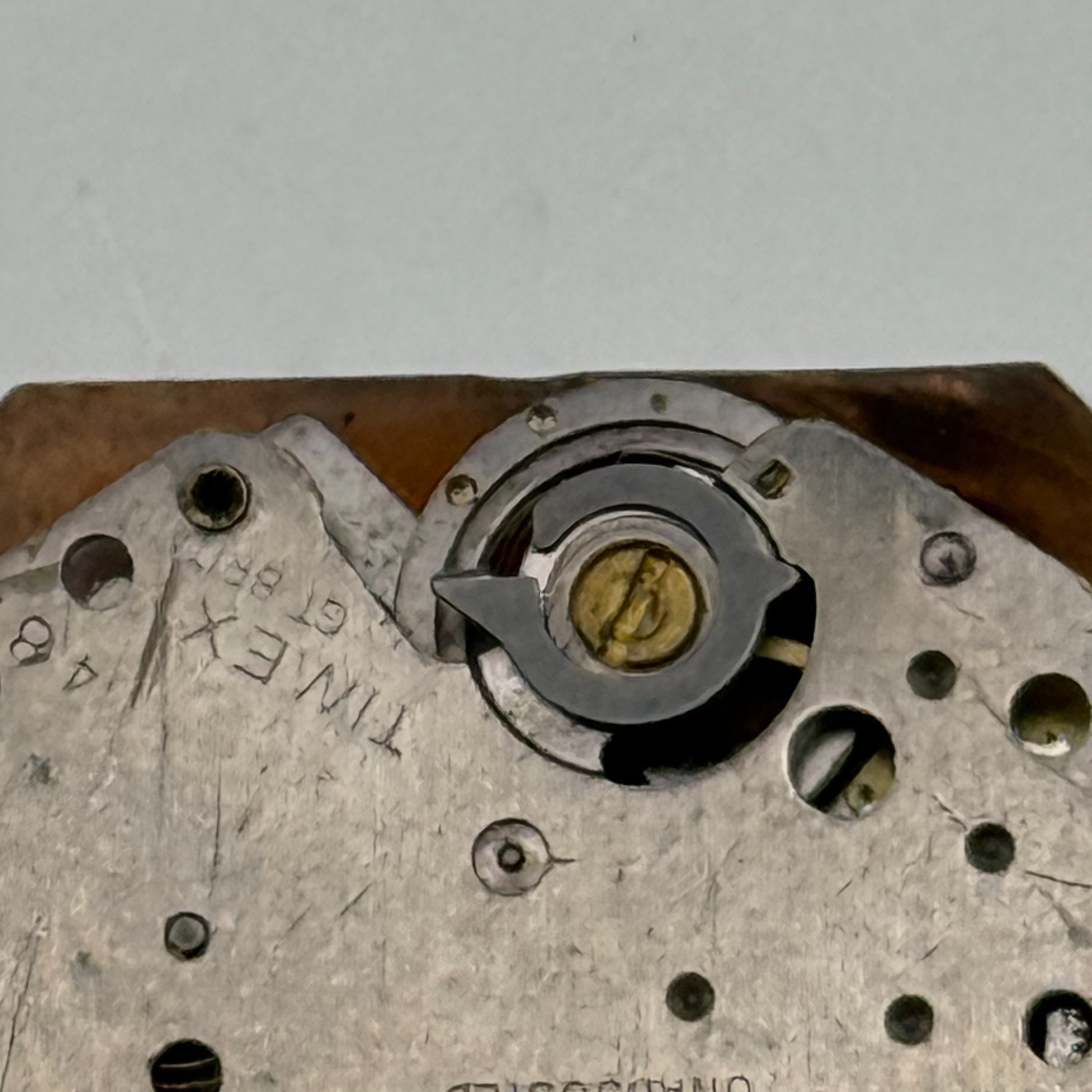 Timex 482 Watch Movement Great Britain 0 Jewel Manual Wind Parts Repair 18.1mm
