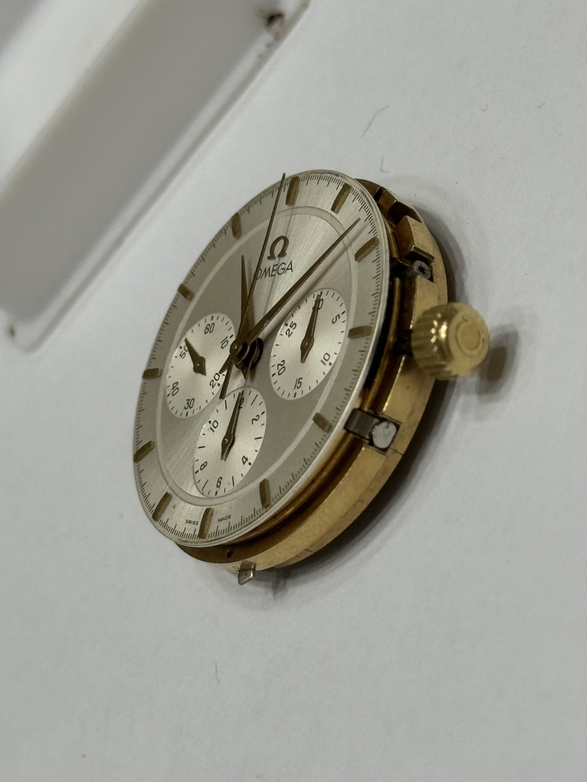 Omega Chronograph Manual 861 Base Lemania 1873 Movement & Dial & Crown Swiss