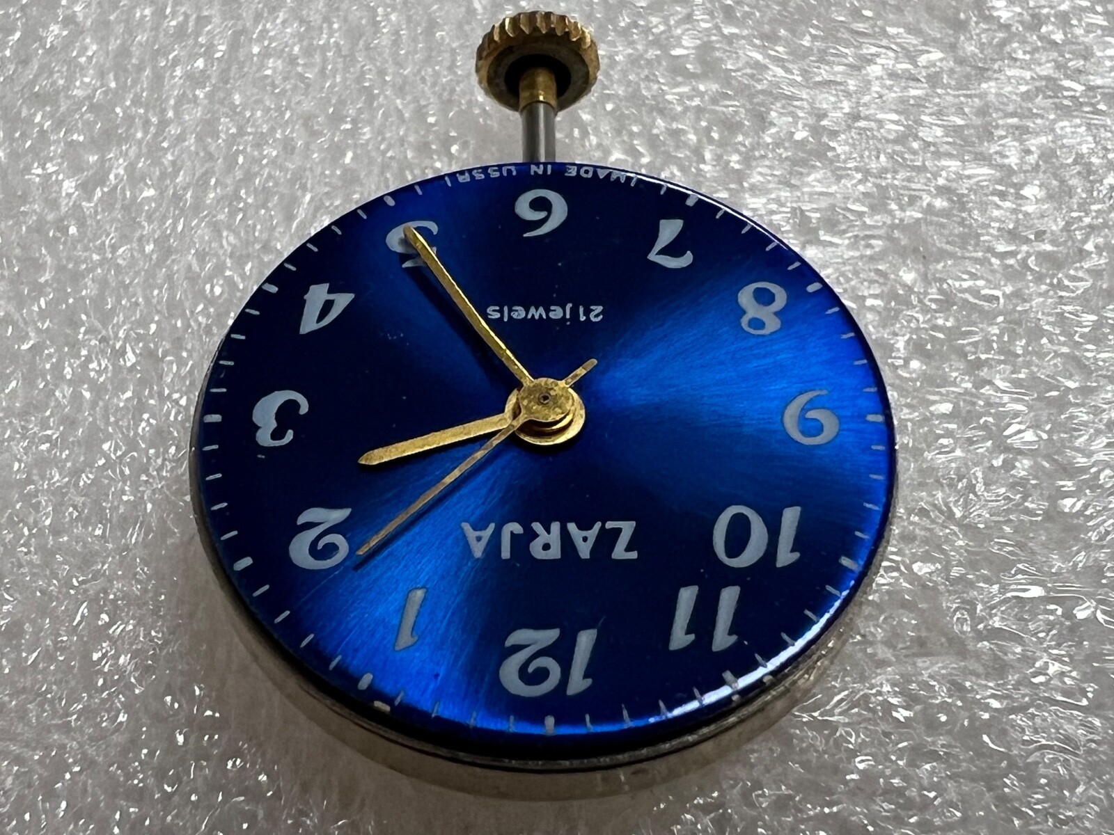 Watch movement USSR ZARJA Cal.2009b plus Dial. Working , for parts